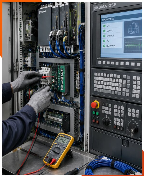Ремонт систем ЧПУ Okuma OSP в Скопине